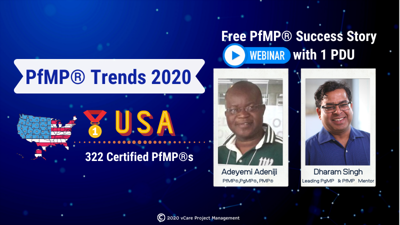 PfMP® Trends 2020 – Latest Statistics as on March 2020 & Announcing Free PfMP® Success Story Webinar with 1 PDU