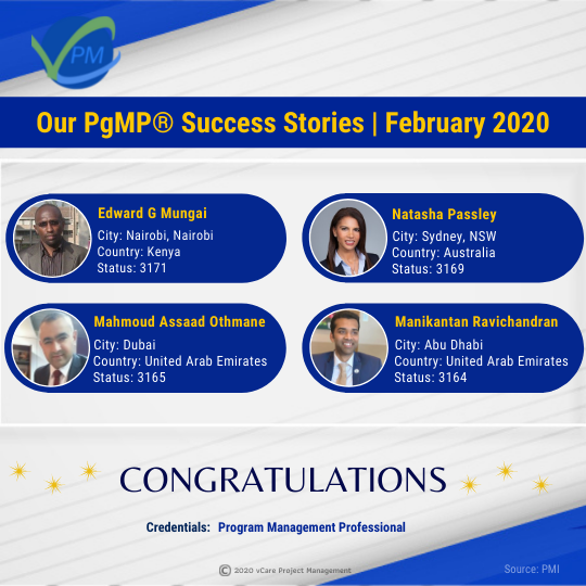Our PgMP® Success Stories | February 2020