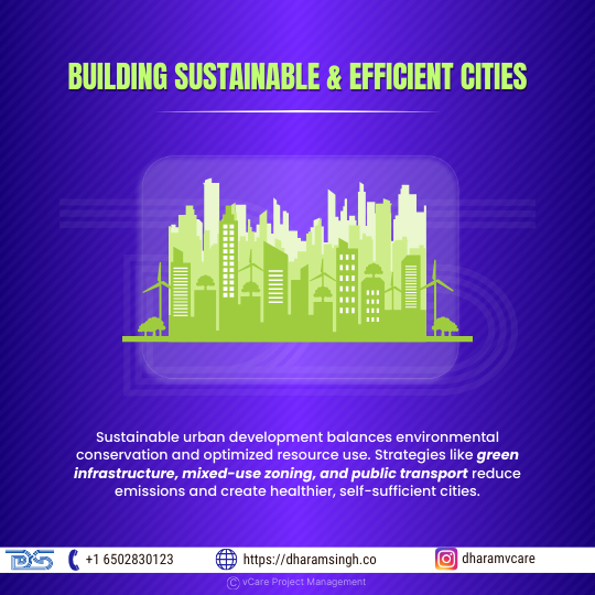 Discover how sustainable urban development strategies like green infrastructure, mixed-use zoning, and public transport reduce emissions and create healthier, self-sufficient cities.