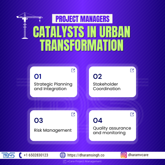 Discover how project managers drive urban transformation through strategic planning, stakeholder coordination, risk management, and quality assurance for sustainable infrastructure growth.