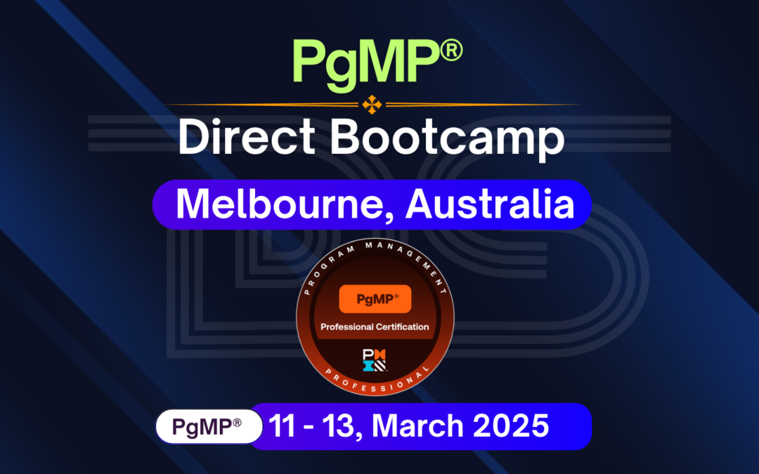 This is a 3-day in-person PgMP Bootcamp designed to accelerate your path to Program Management certification.