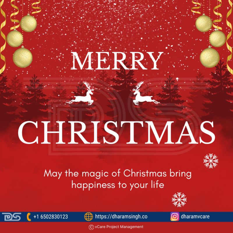 A festive Christmas greeting celebrating gratitude, joy, and new opportunities for the upcoming year.