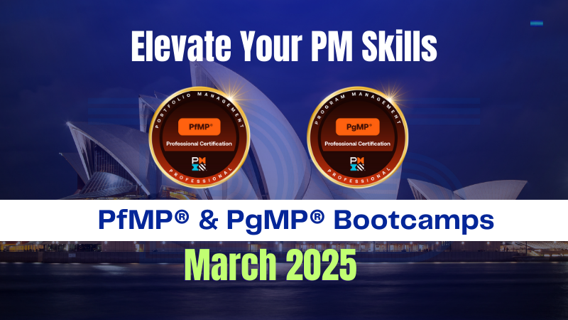 PfMP and PgMP Bootcamps in Melbourne and Sydney Australia February March 2025