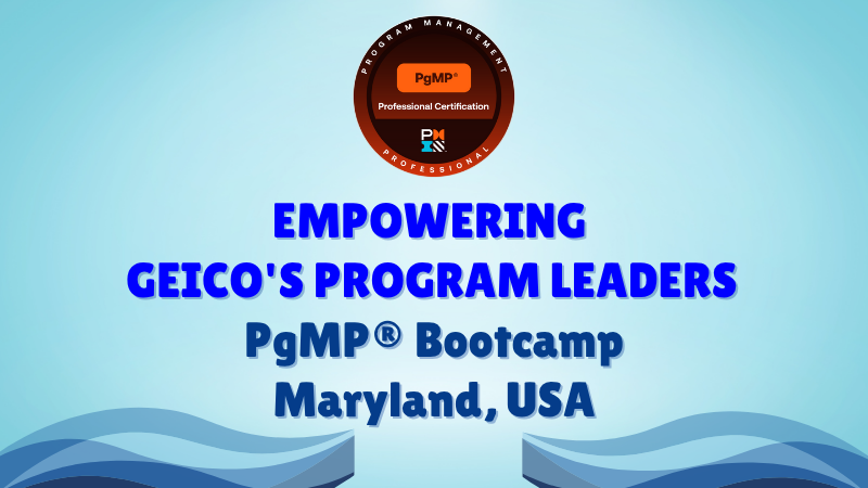 GEICO PgMP Bootcamp Maryland – Corporate Program Management Excellence