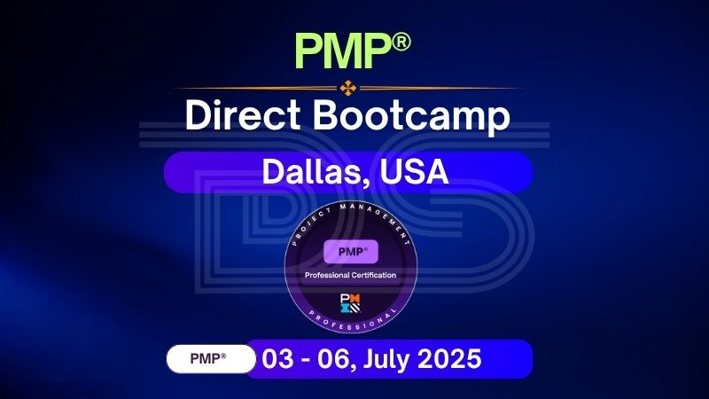PMP Direct Bootcamp in Dallas USA – 3 to 6 July 2025 | Led by Dharam Singh