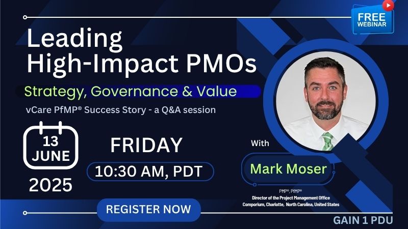 Transform PMO Vision into Strategic Impact – Webinar with Mark Moser | Gain 1 PDU | PMI-ATP