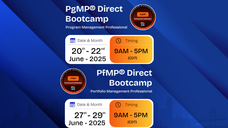 June 2025 PgMP & PfMP In-Person Bootcamps in Dallas, Texas – Join Dharam Singh | PMI-ATP