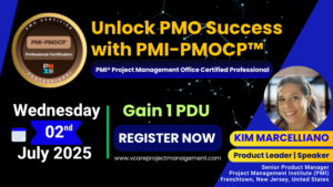 PMI-PMOCP Awareness Webinar Poster – 2 July 2025 with Dharam Singh and Kim Marcelliano