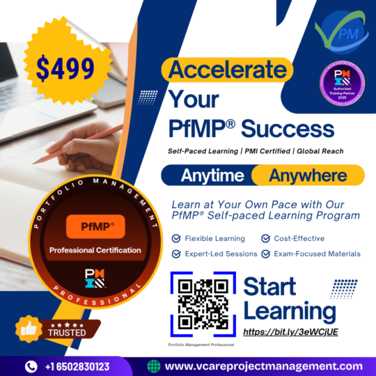 Dharam Singh’s PfMP Self-Paced Program offers flexible learning for portfolio management professionals worldwide