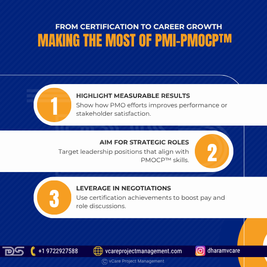 Maximize your PMI-PMOCP by targeting leadership roles, proving impact, and negotiating better pay.