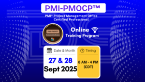 PMI-PMOCP Online Training – 27–28 September 2025 with Dharam Singh | PMO Leadership Certification