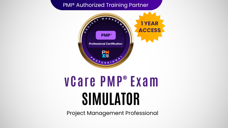 PMP Exam Simulator by vCare – 11 Full Mock Exams and 1,980 Questions for PMP Success